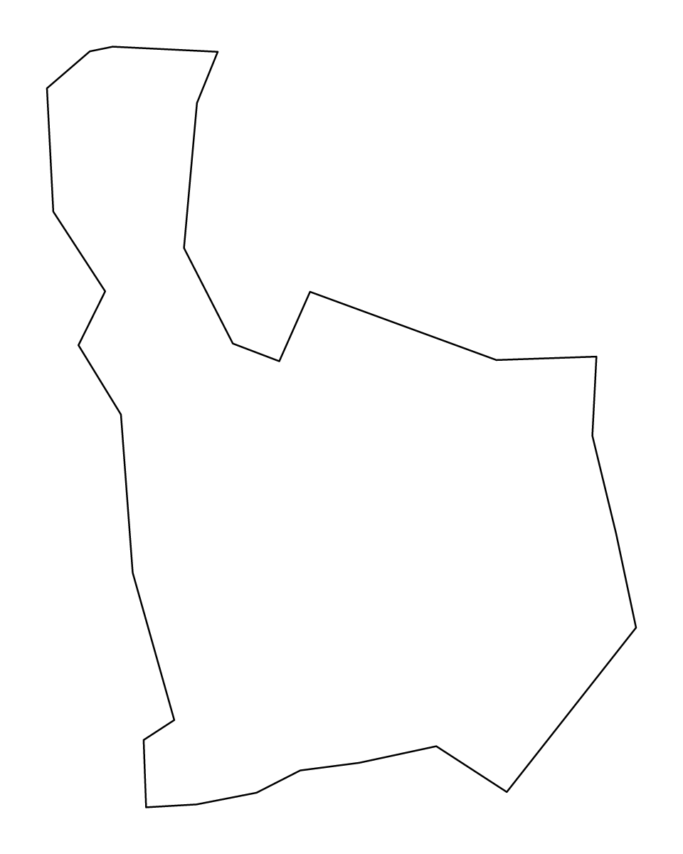 Mapa de contorno de Juana Díaz, Puerto Rico.