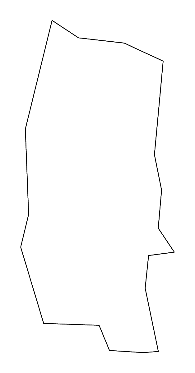 Mapa de contorno de Lares, Puerto Rico con ríos.