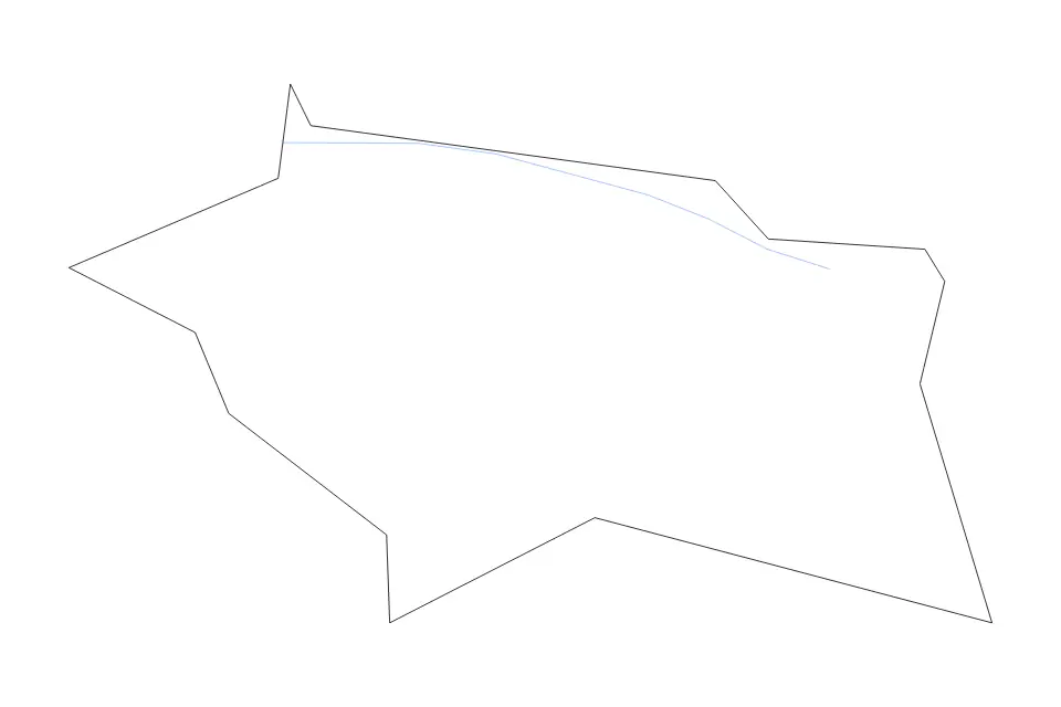 Mapa de Las Marías, Puerto Rico de tipo contorno y ríos para América del Norte, con contorno y ríos con límites limpios.