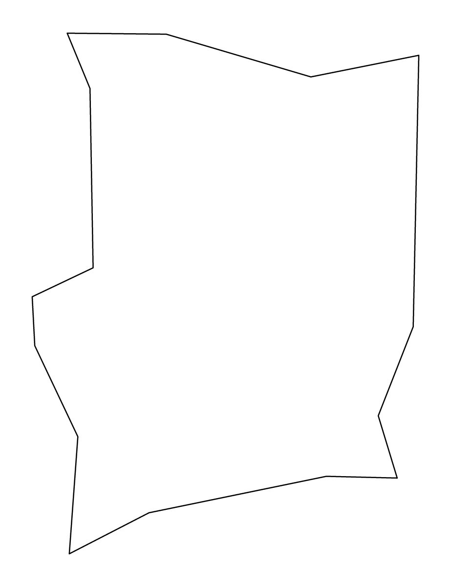 Mapa de contorno de Manatí, Puerto Rico.