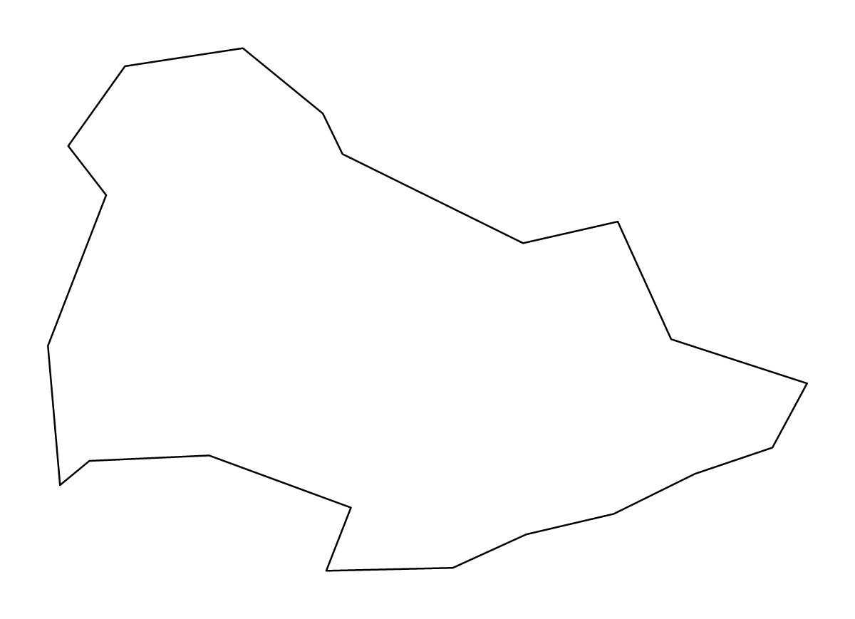 Mapa de contorno de Naguabo, Puerto Rico.