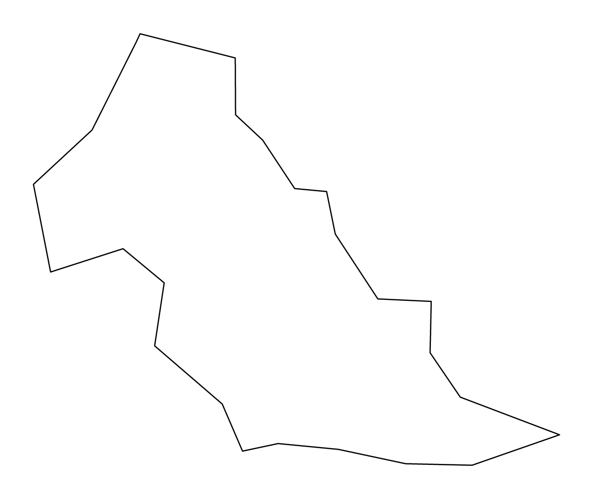 Mapa de contorno de Patillas, Puerto Rico.