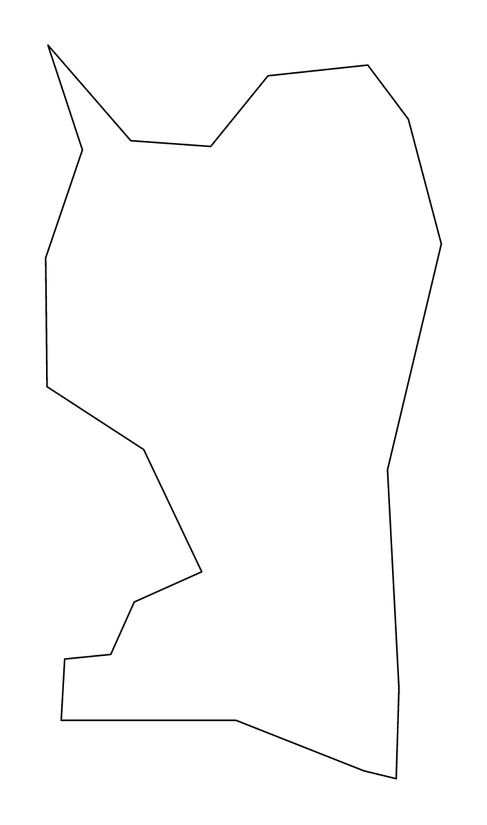 Mapa de contorno de Peñuelas, Puerto Rico.