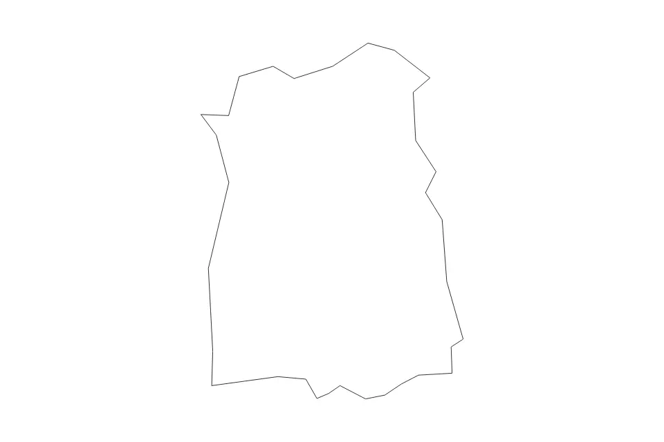 Mapa de Ponce, Puerto Rico de tipo contorno para América del Norte, con contorno con límites limpios.