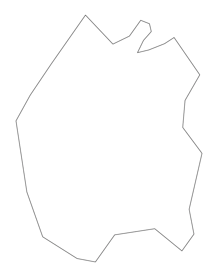 Río Grande outline map preview