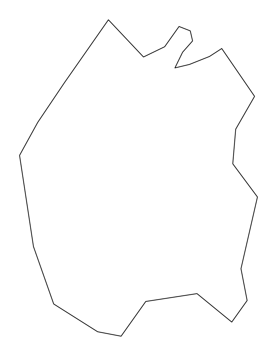 Mapa de contorno de Río Grande, Puerto Rico.