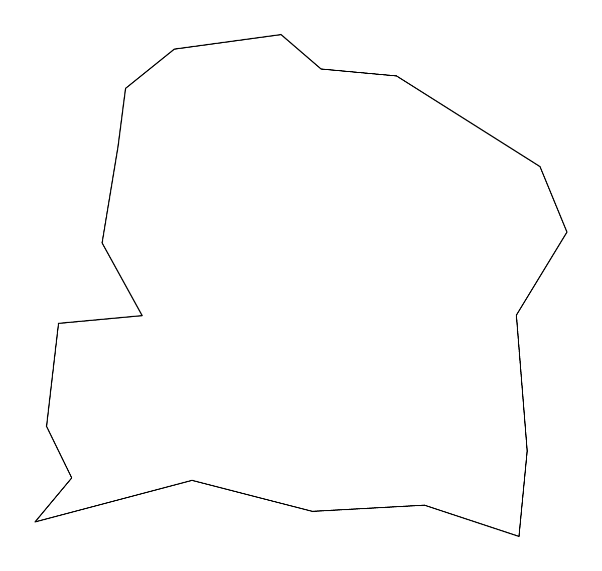 Mapa de contorno de San Germán, Puerto Rico.