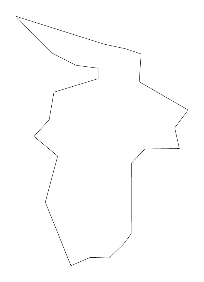San Juan outline map preview
