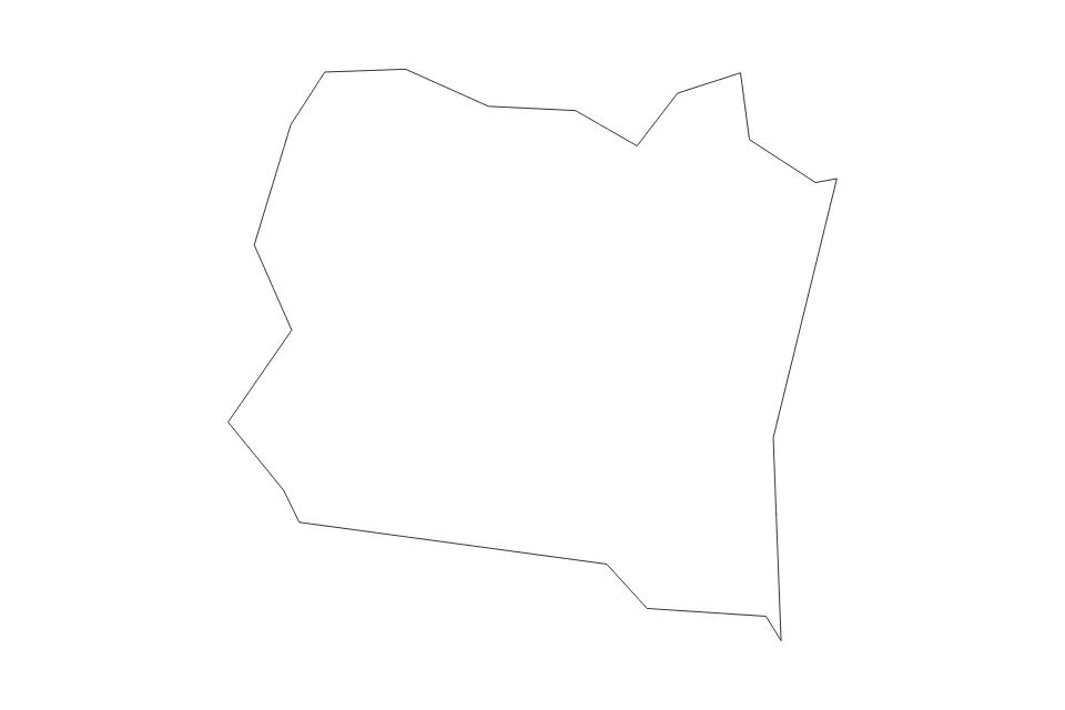 San Sebastián outline map preview