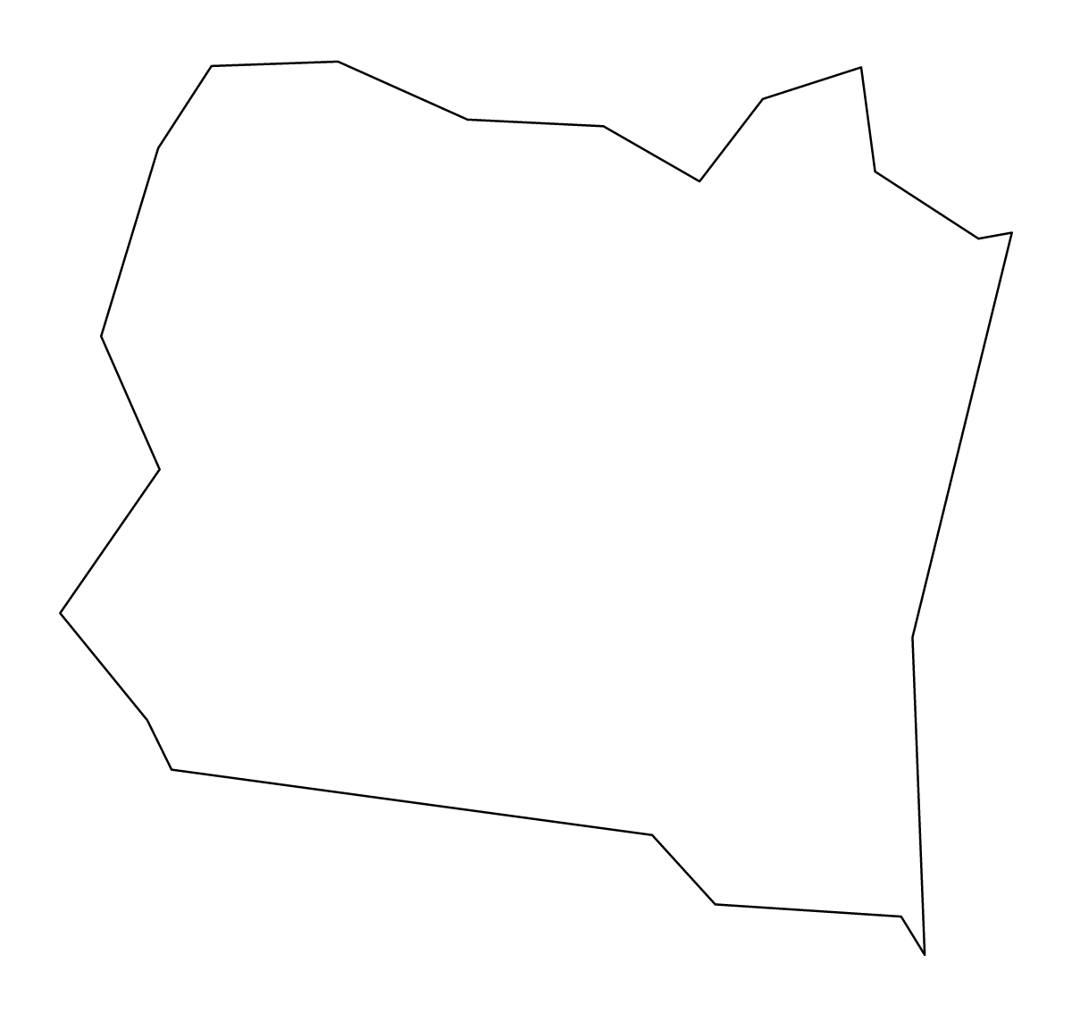 Mapa de contorno de San Sebastián, Puerto Rico.