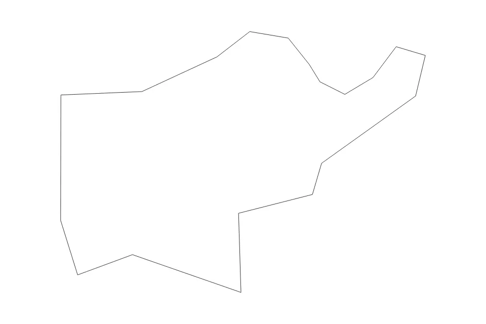 Outline map of Toa Baja Municipio, Puerto Rico with subdivision borders.
