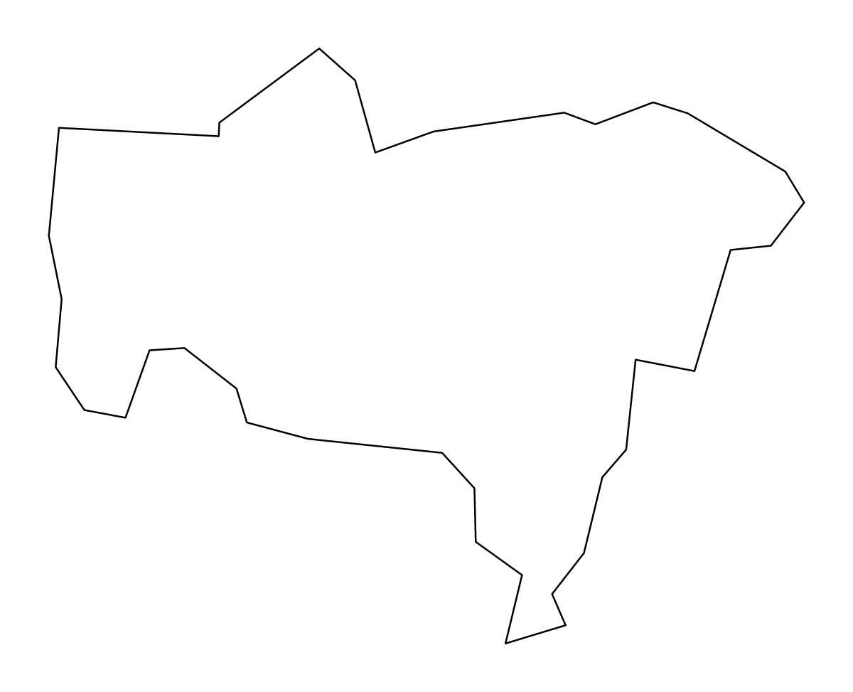 Mapa de contorno de Utuado, Puerto Rico.