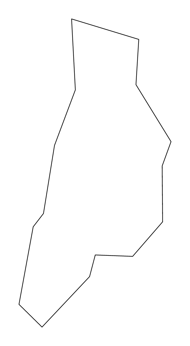 Mapa de contorno de Vega Alta, Puerto Rico.