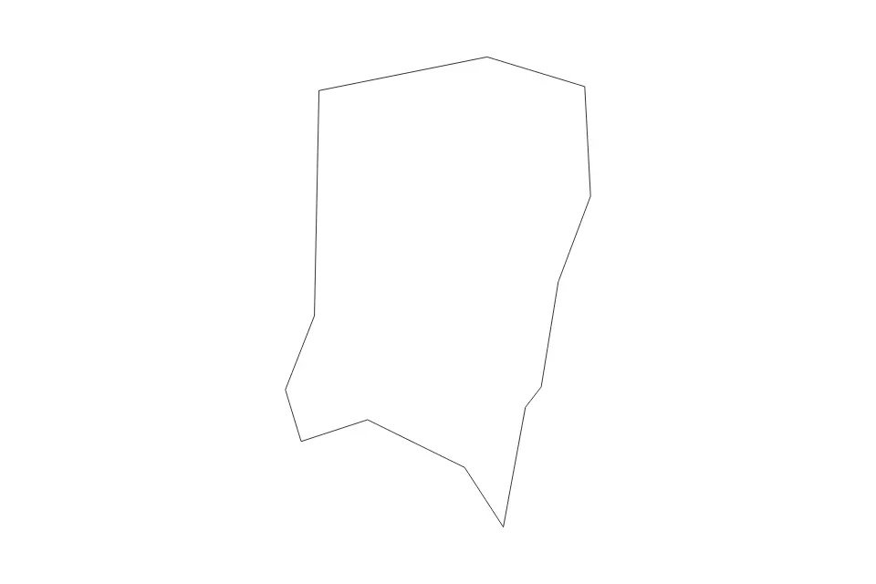 Mapa de Vega Baja, Puerto Rico de tipo contorno para América del Norte, con contorno con límites limpios.