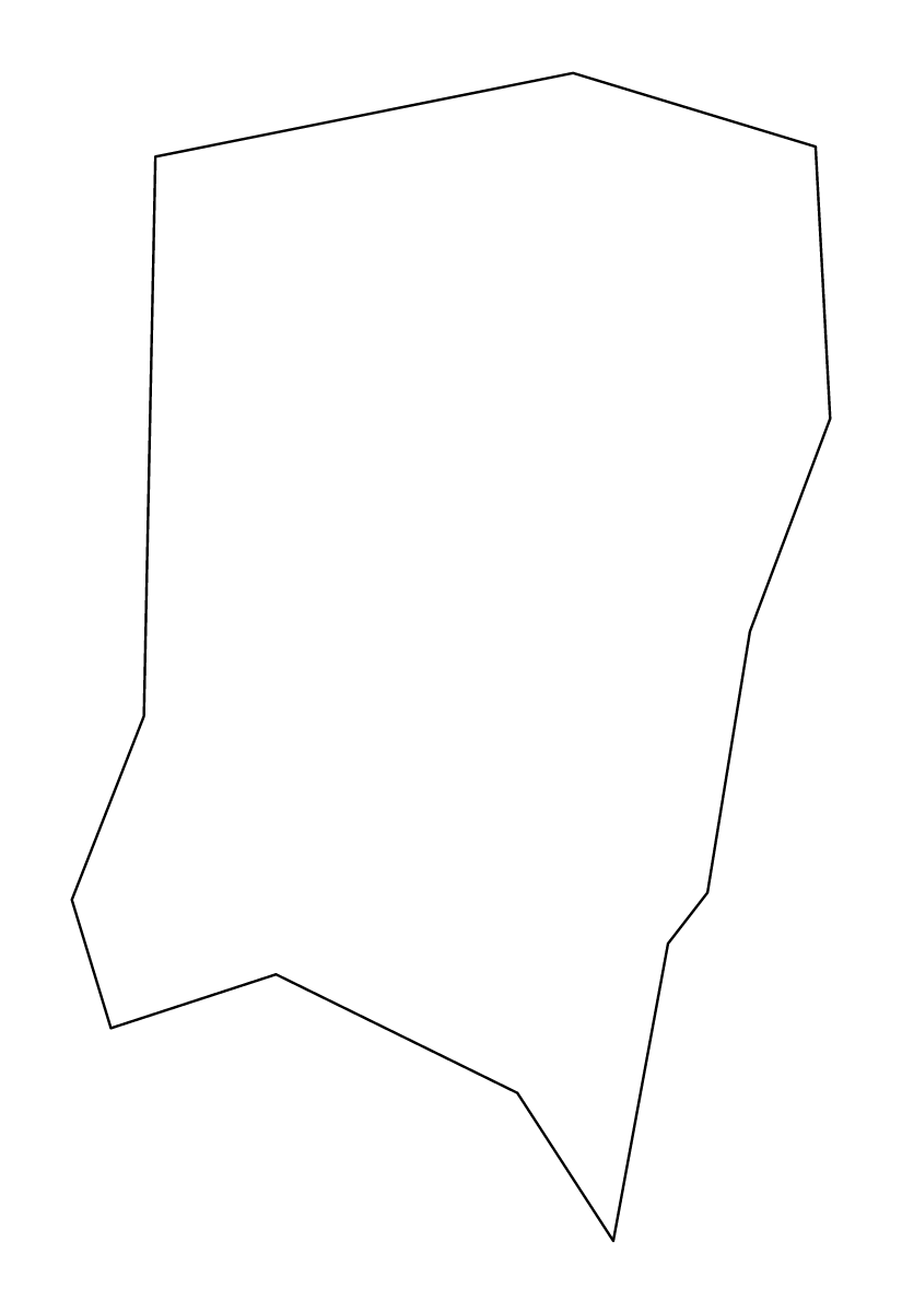 Mapa de contorno de Vega Baja, Puerto Rico.