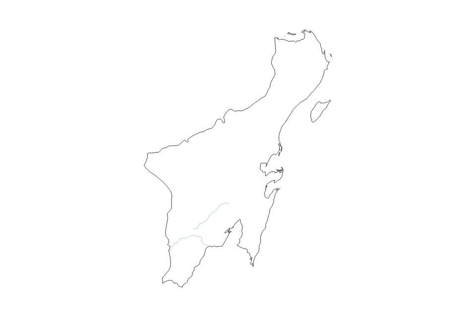 Aperçu de la carte de contour de Quintana Roo