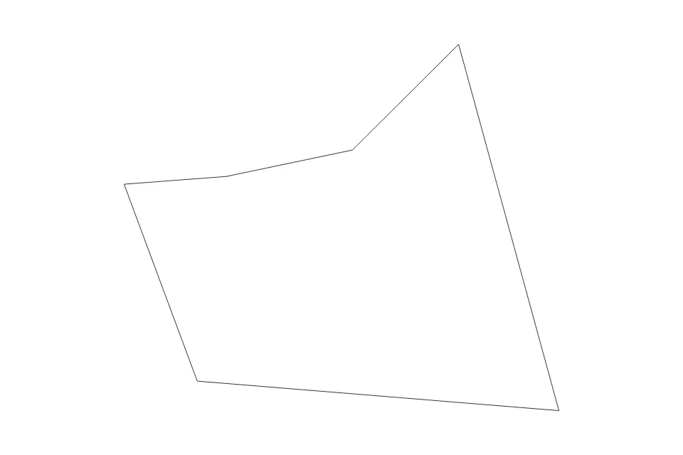 Outline map of Saint John Figtree Parish, Saint Kitts And Nevis with subdivision borders.