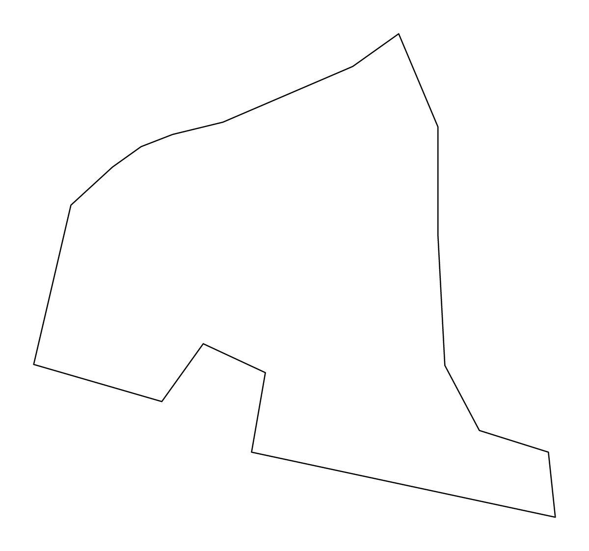 Mapa de contorno de Saint Paul Capisterre, Saint Kitts and Nevis.