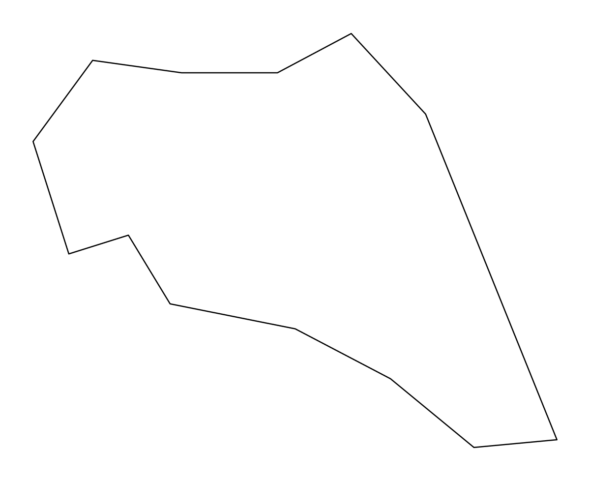 Mapa de contorno de Saint Peter Basseterre, Saint Kitts and Nevis.