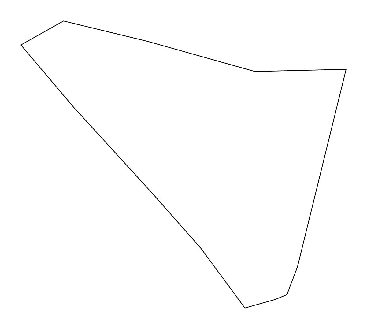 Mapa de contorno de Micoud Quarter, Saint Lucia.