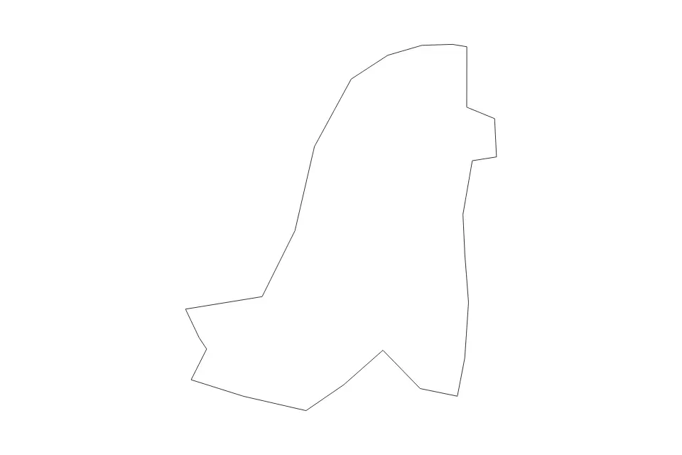 Mapa de Saint David, Saint Vincent And The Grenadines de tipo contorno para América del Norte, con contorno con límites limpios.