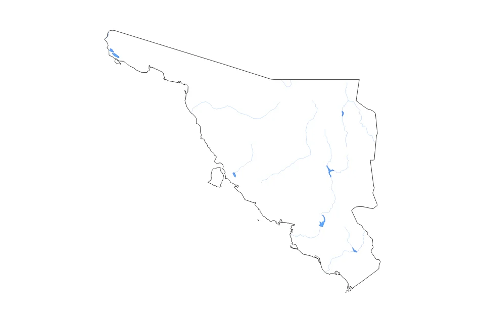 Aperçu de la carte de contour de Sonora