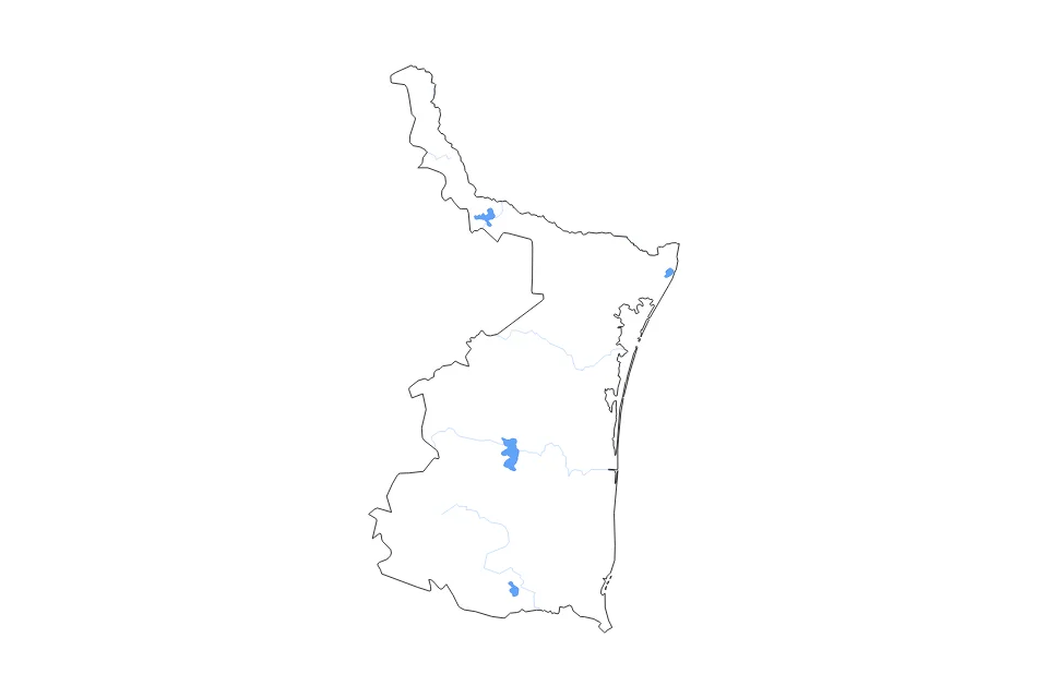 Aperçu de la carte de contour de Tamaulipas