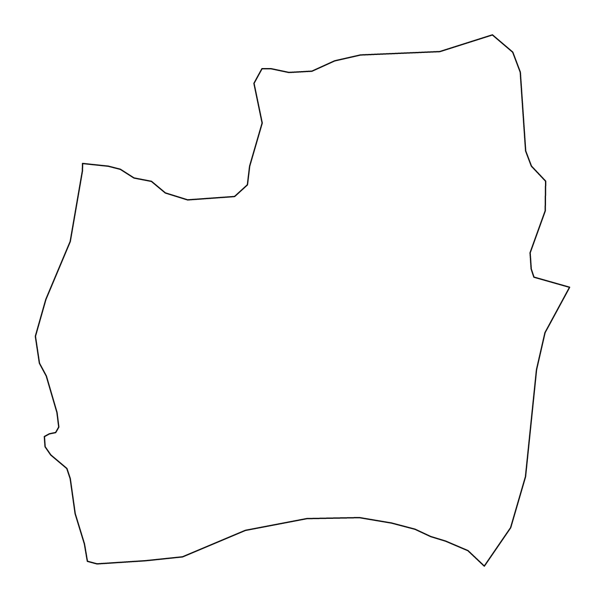 Mapa de contorno de Couva-Tabaquite-Talparo, Trinidad and Tobago.