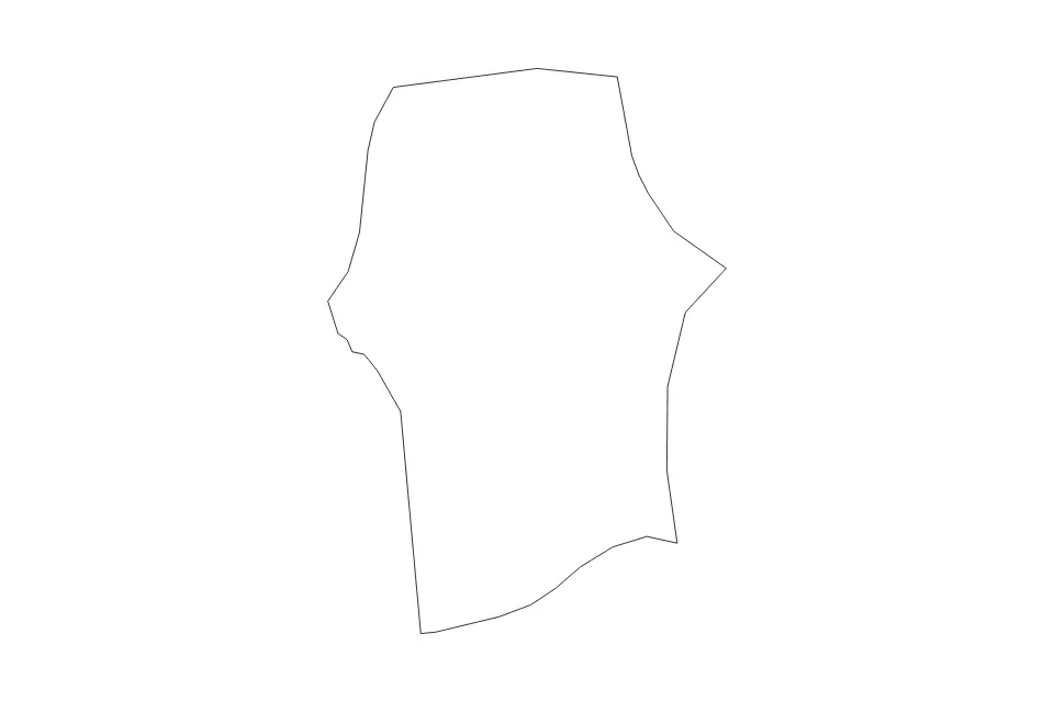 Mapa de Mayaro-Rio Claro, Trinidad And Tobago de tipo contorno para América del Norte, con contorno con límites limpios.