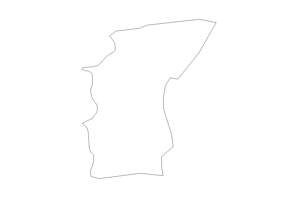 Mapa de Sangre Grande Regional Corporation, Trinidad And Tobago de tipo contorno y subdivisiones para América del Norte, con contorno y subdivisiones con límites limpios.