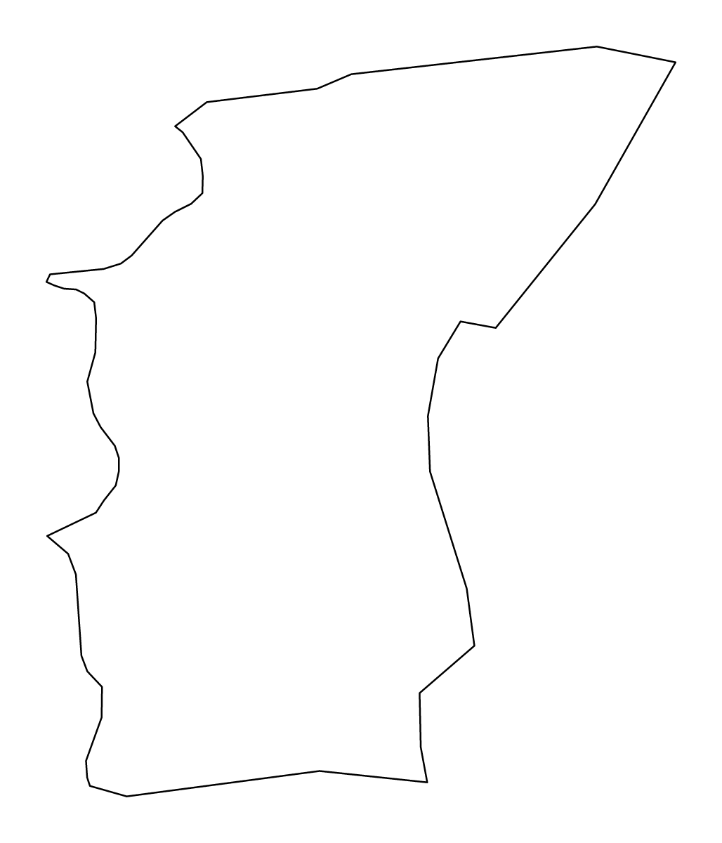 Mapa de contorno de Sangre Grande Regional Corporation, Trinidad and Tobago.