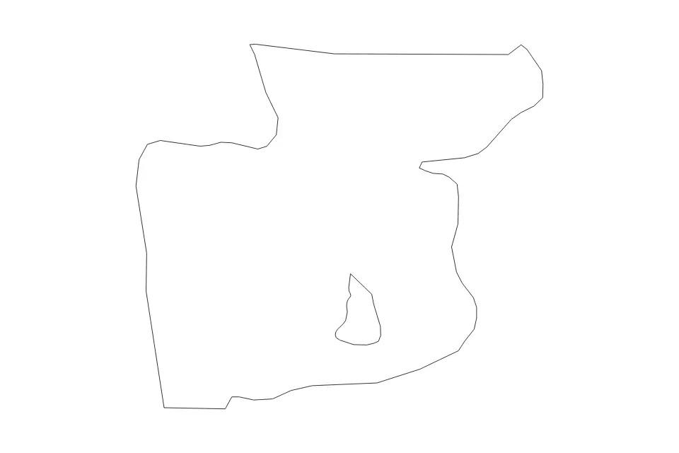 Mapa de Tunapuna-Piarco Regional Corporation, Trinidad And Tobago de tipo contorno y subdivisiones para América del Norte, con contorno y subdivisiones con límites limpios.