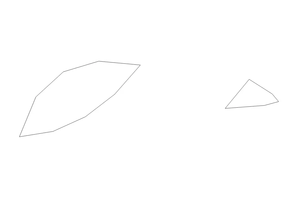 Outline map of Midway Atoll Administrative Area, United States Minor Outlying Islands with subdivision borders.