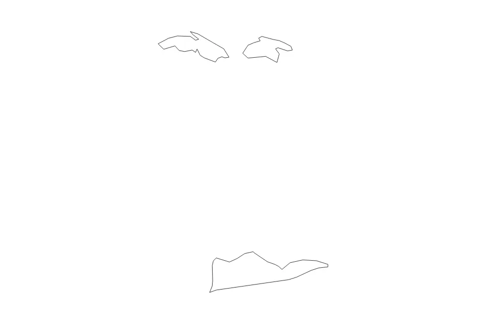 United States Virgin Islands outline map preview