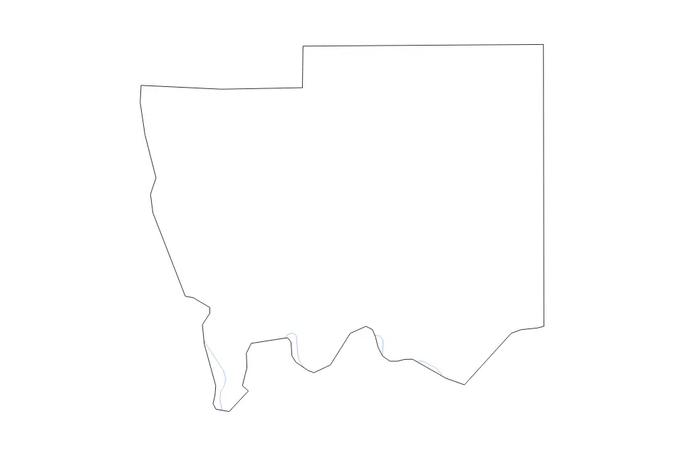 Carte de Autauga, Alabama de type contour et rivières pour Amérique du Nord, montrant contour et rivières avec des limites nettes.