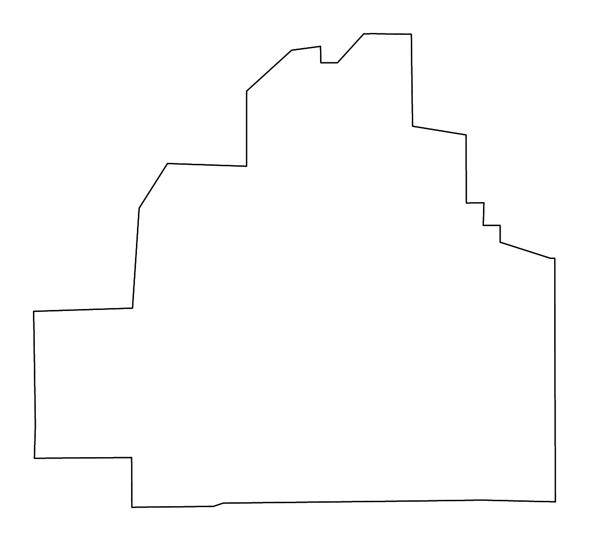 Carte de contour de Bibb, Alabama avec rivières.