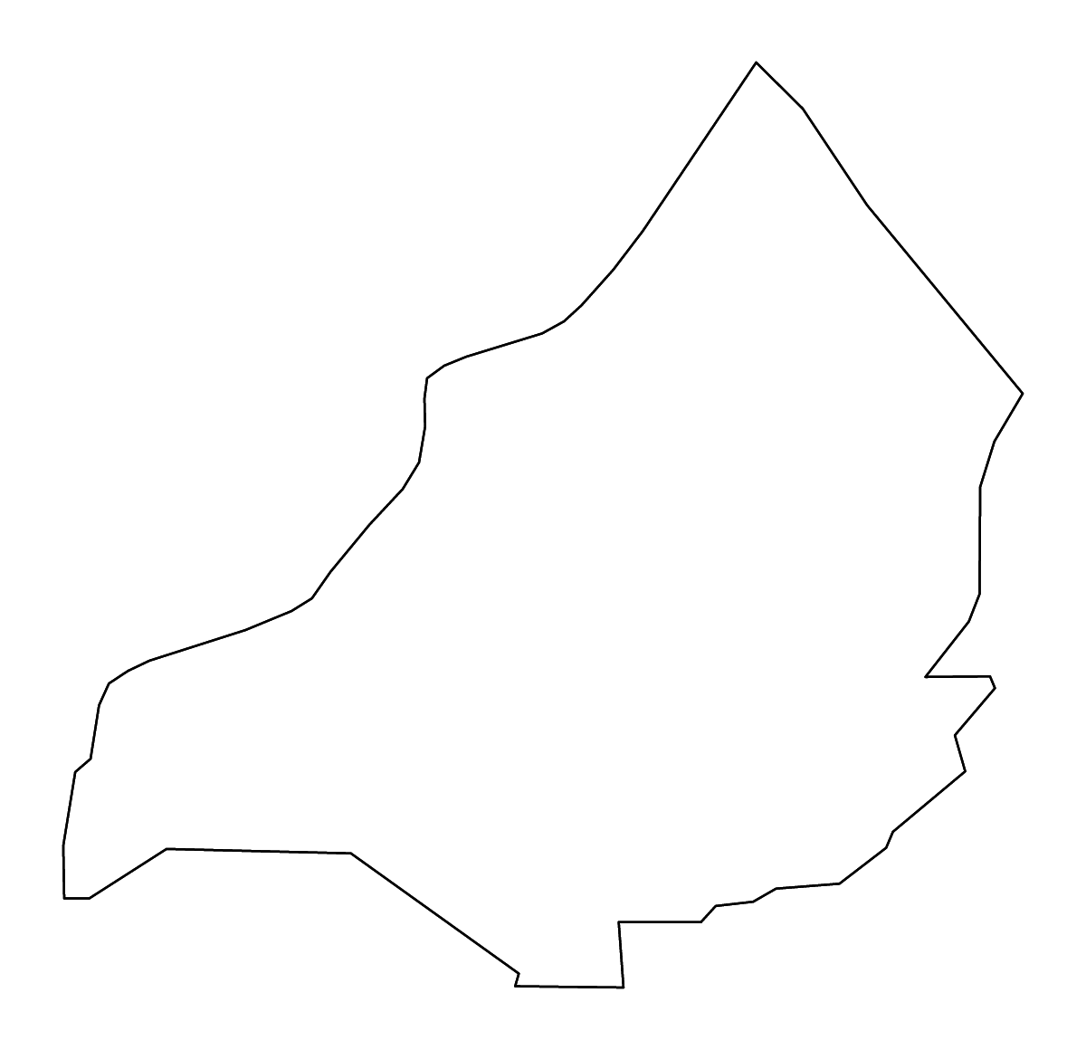 Carte de contour de Blount, Alabama avec rivières.