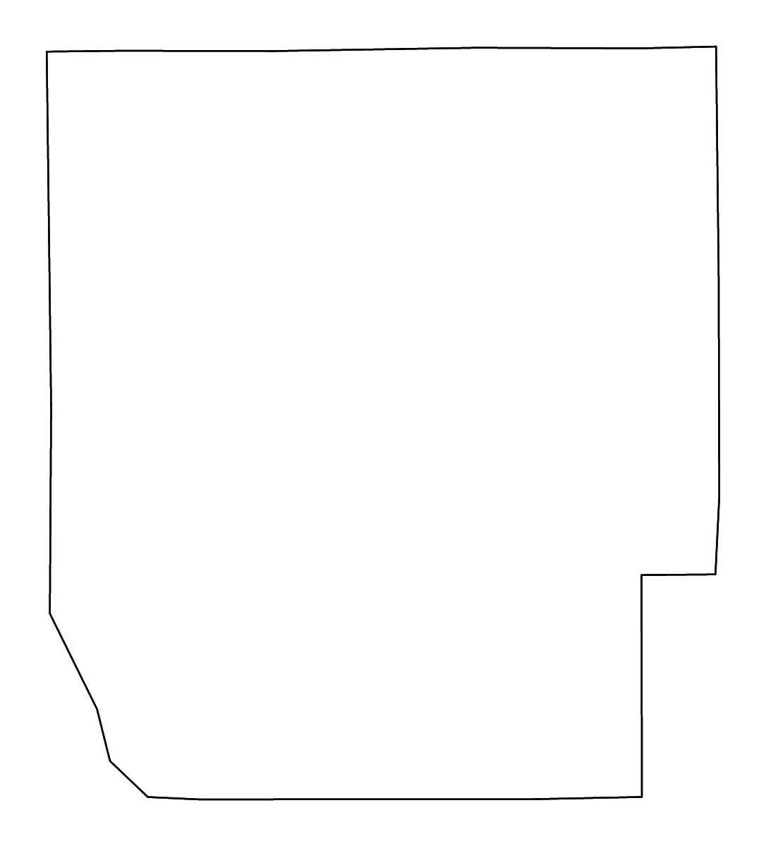 Mapa de contorno de Butler, Alabama con ríos.