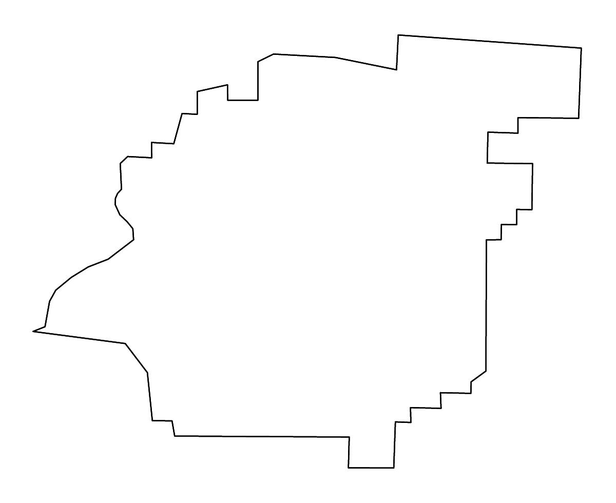Mapa de contorno de Calhoun, Alabama con ríos.