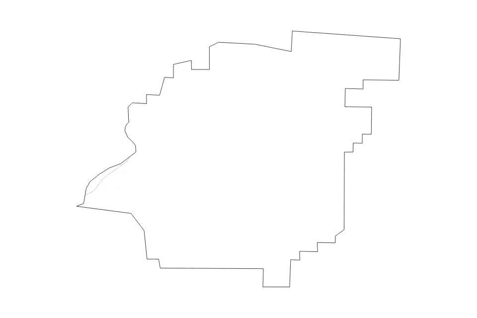 Carte de Calhoun, Alabama de type contour et rivières pour Amérique du Nord, montrant contour et rivières avec des limites nettes.