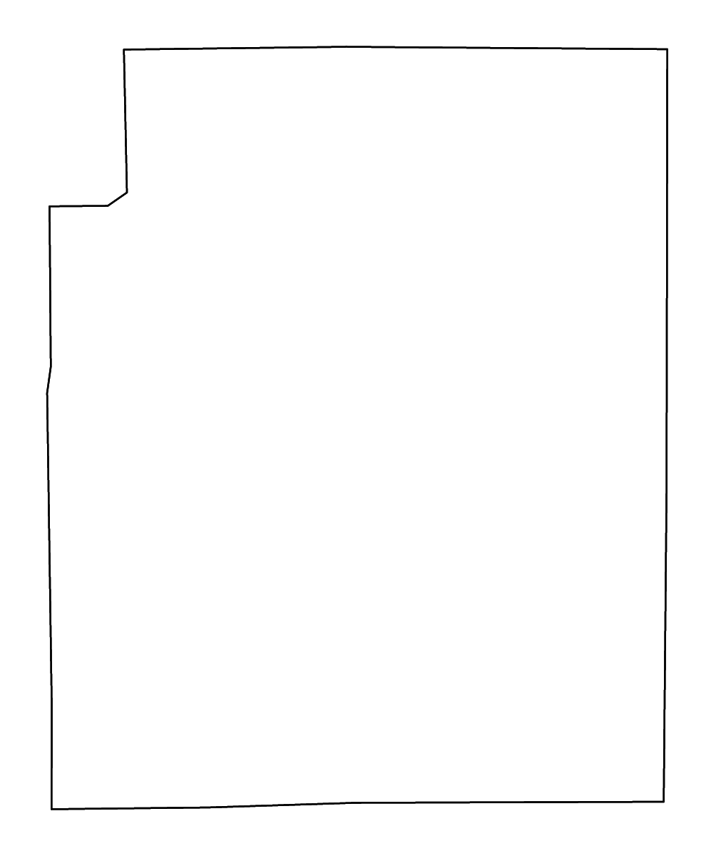 Mapa de contorno de Coffee, Alabama con ríos.