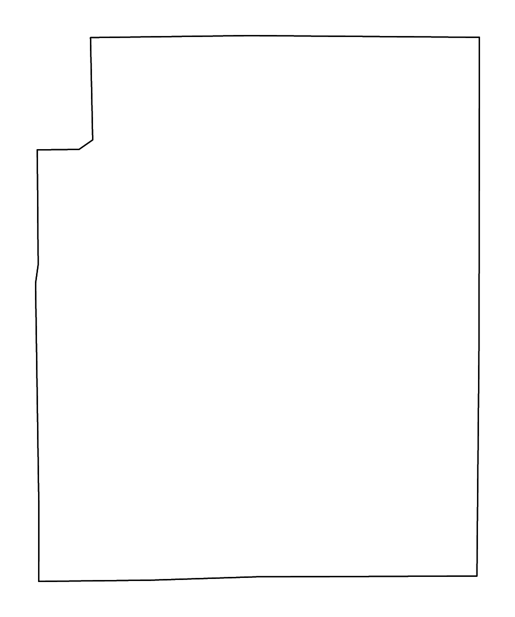 Carte de contour de Coffee, Alabama avec rivières.