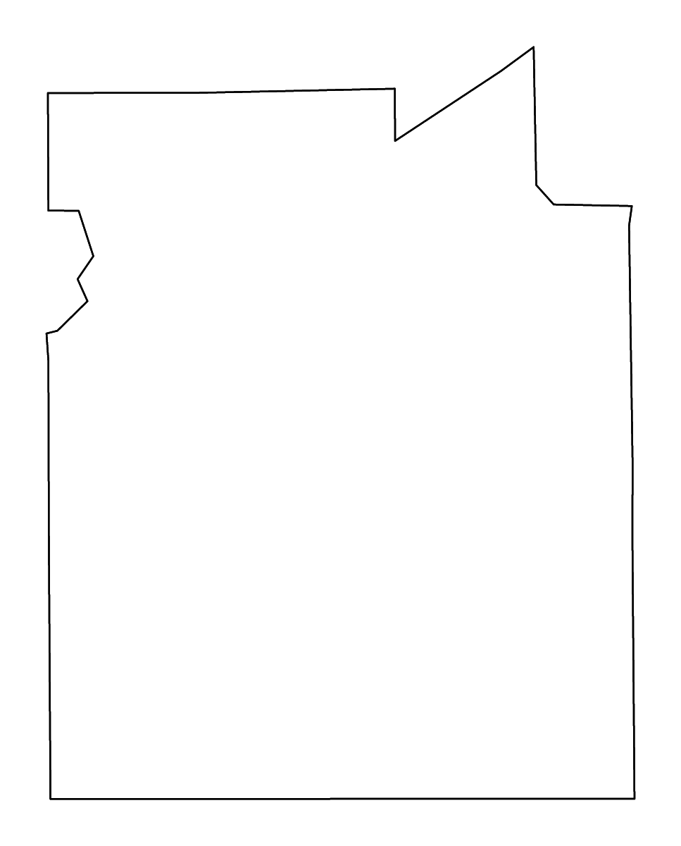 Mapa de contorno de Covington, Alabama con ríos.