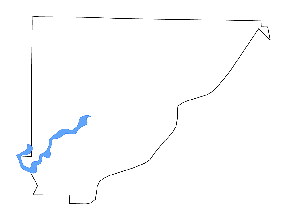 Mapa de contorno de Cullman, Alabama con lagos y ríos.