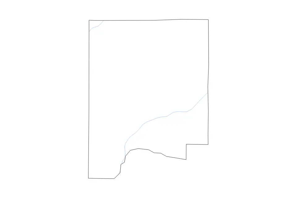 Mapa de Dale, Alabama de tipo contorno y ríos para América del Norte, con contorno y ríos con límites limpios.