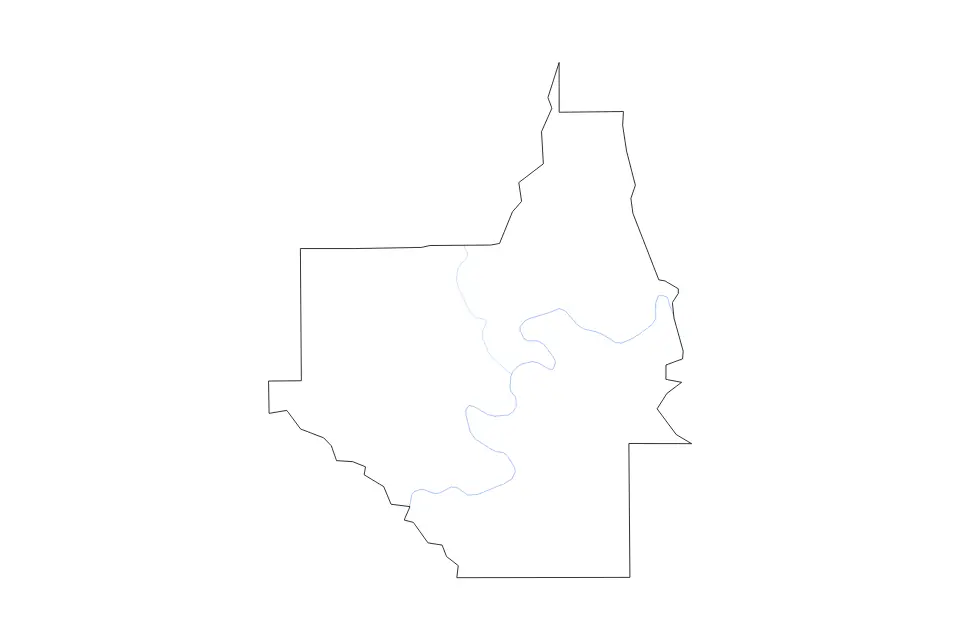 Carte de Dallas, Alabama de type contour et rivières pour Amérique du Nord, montrant contour et rivières avec des limites nettes.