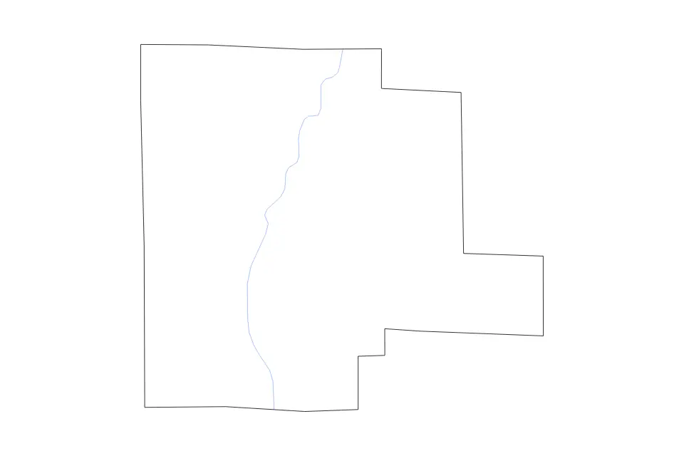 Carte de Fayette, Alabama de type contour et rivières pour Amérique du Nord, montrant contour et rivières avec des limites nettes.