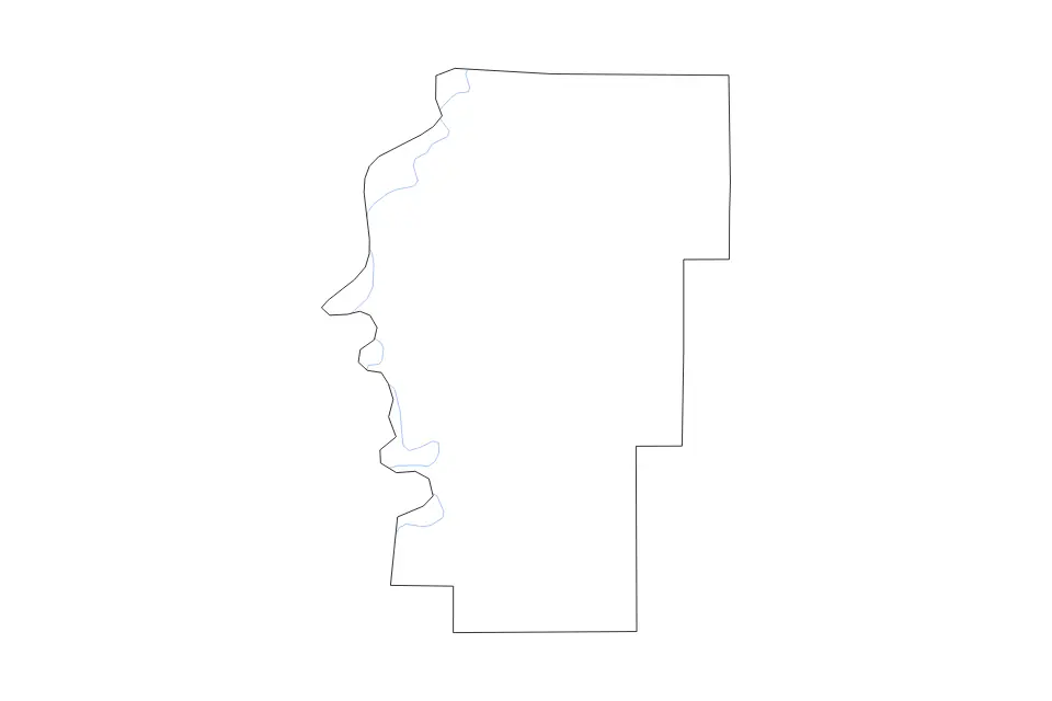 Carte de Hale, Alabama de type contour et rivières pour Amérique du Nord, montrant contour et rivières avec des limites nettes.