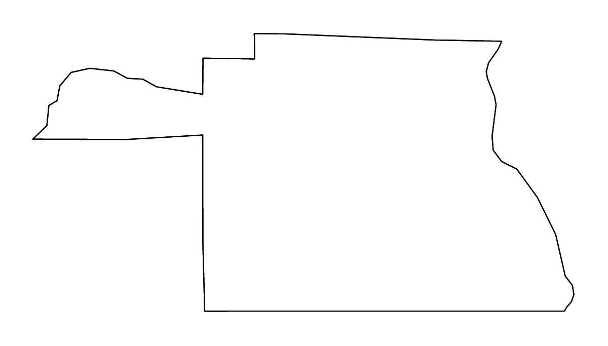 Carte de contour de Houston, Alabama avec rivières.