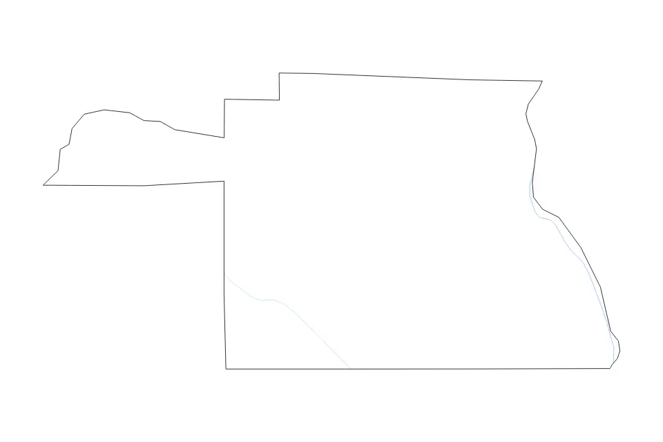 Mapa de Houston, Alabama de tipo contorno y ríos para América del Norte, con contorno y ríos con límites limpios.